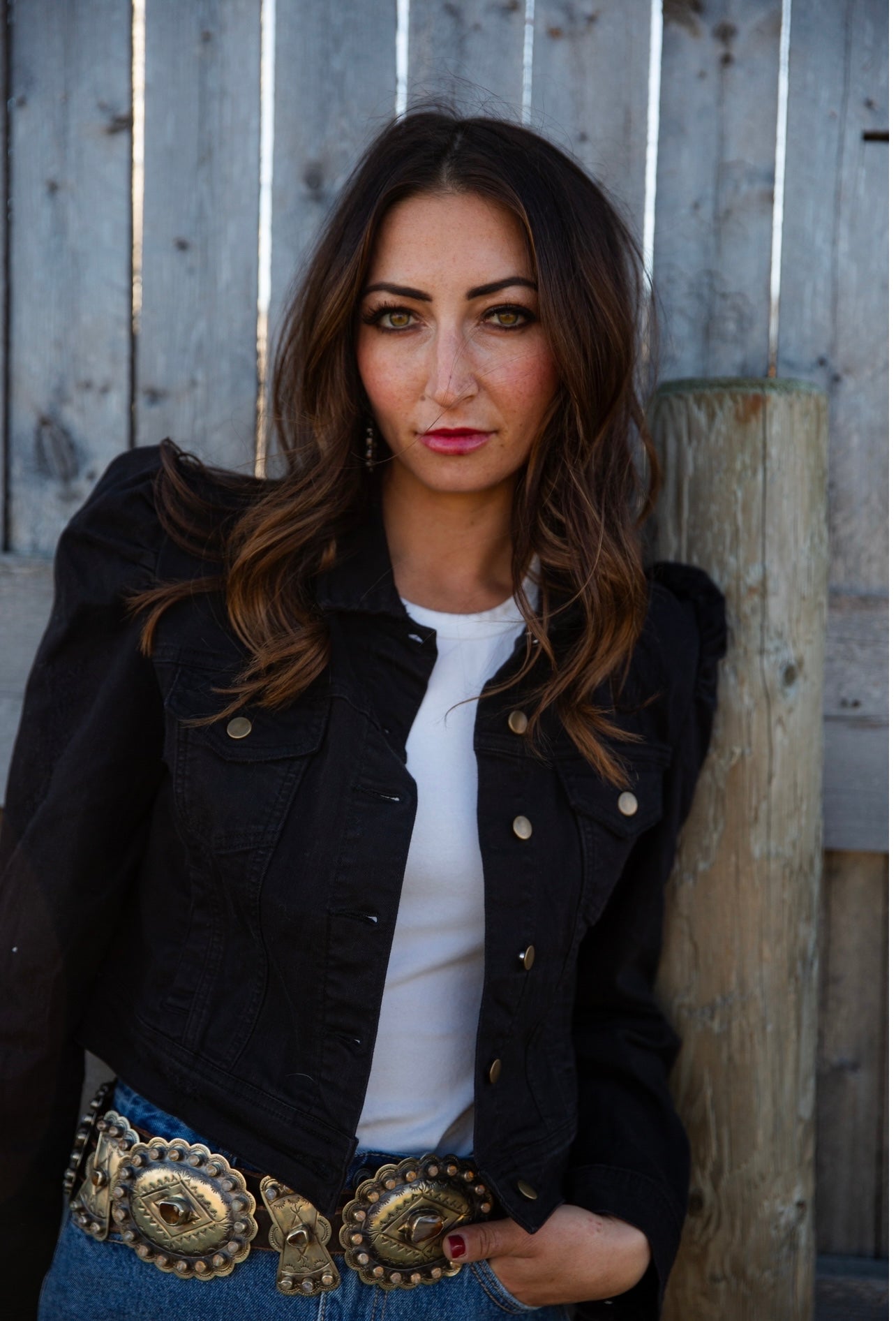 Puff Sleeve Denim Jacket