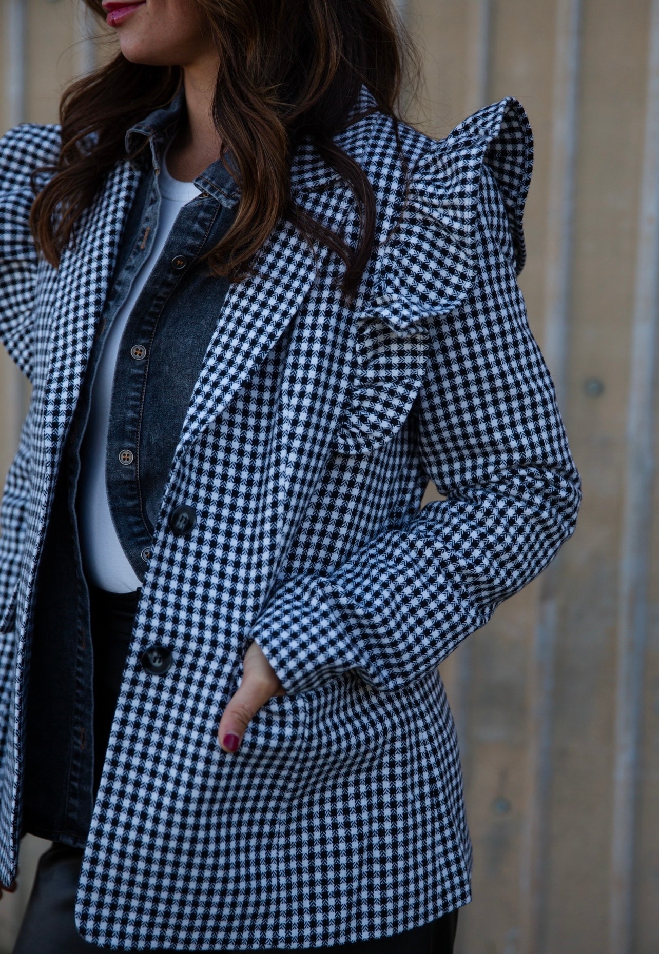 Chanel Checkered Blazer
