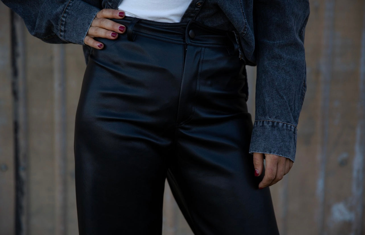 Lexis Leather Wide Leg Pants