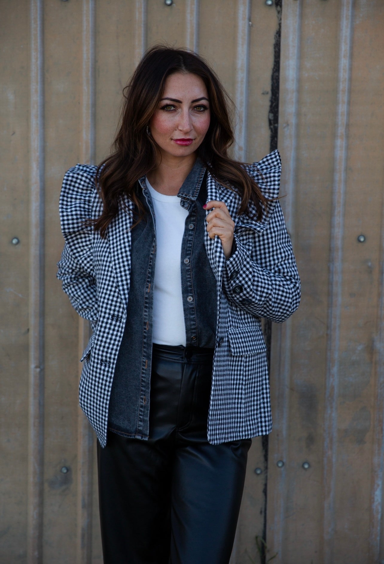 Chanel Checkered Blazer