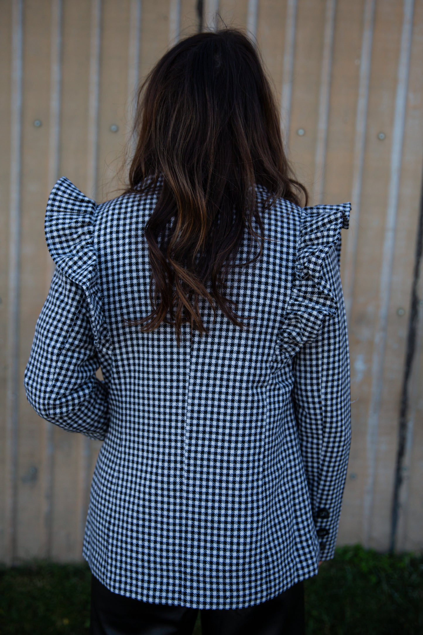 Chanel Checkered Blazer