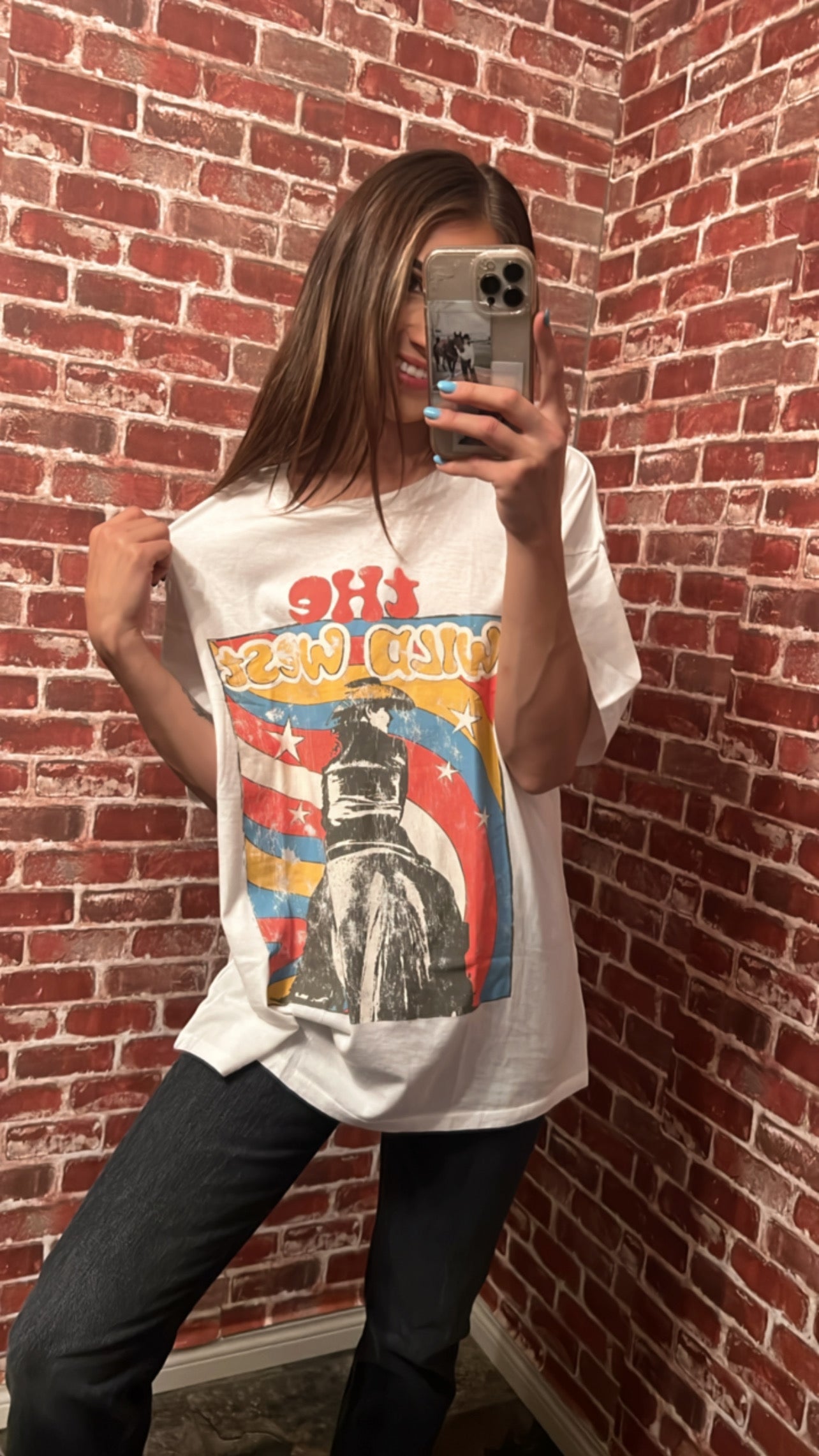 Wild West Distressed Graphic Tee