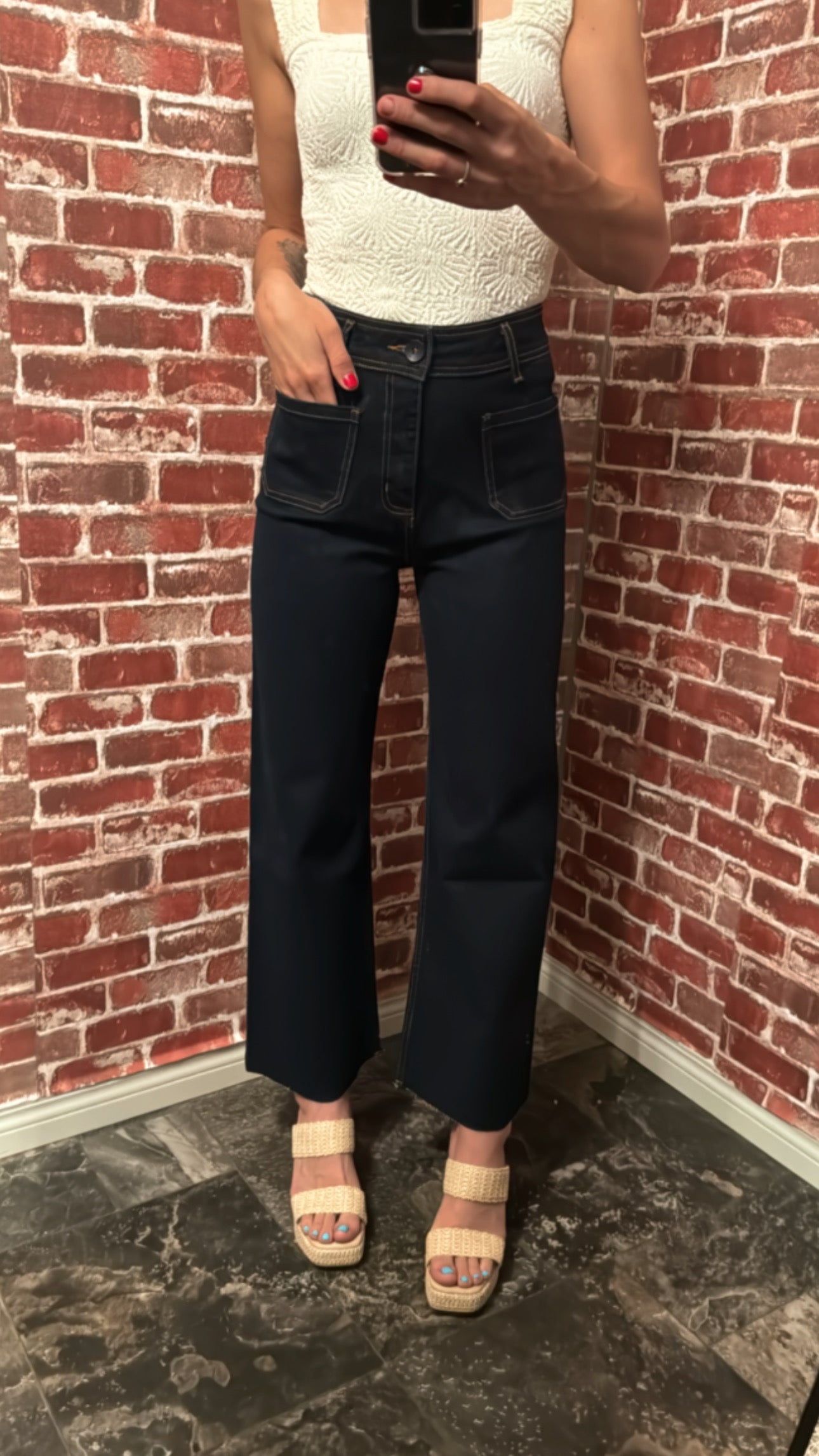 Indigo Front Pocket Jean