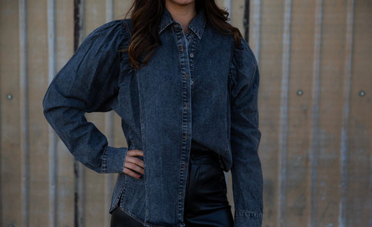 Dezarae Denim Long Sleeve Shirt